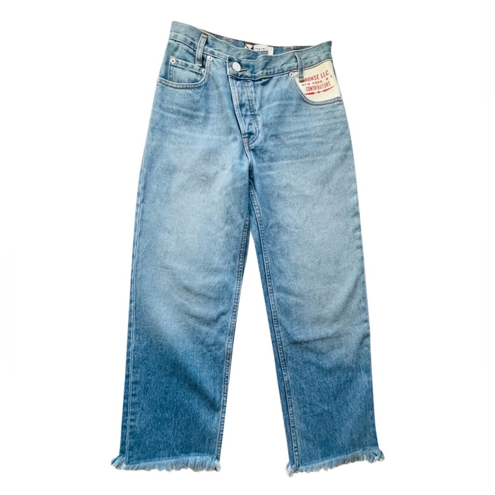 MONSE Women's Light Blue Straight Leg Jeans
